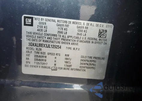3GKALMEX3JL129254